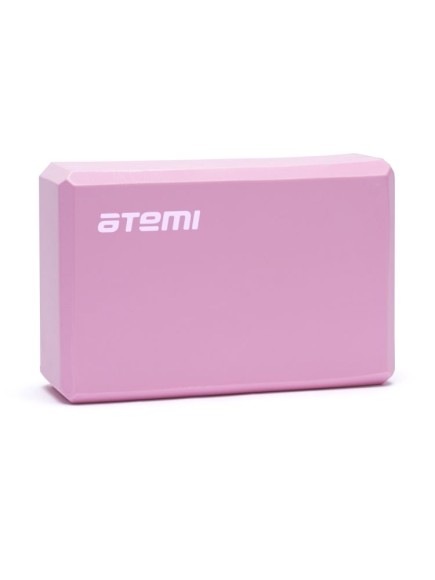 Блок для йоги Atemi, AYB01P, 225х145х75, розовый