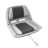 Сиденье пластмассовое складное с подложкой Molded Fold-Down Boat Seat,серо-чёрное