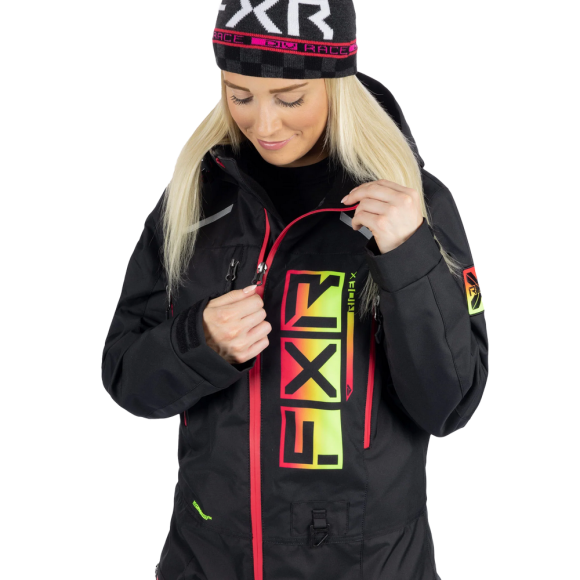 Комбинезон FXR Recruit F.A.S.T. с утеплителем Black/Rasp-Hi Vis Fade, 8