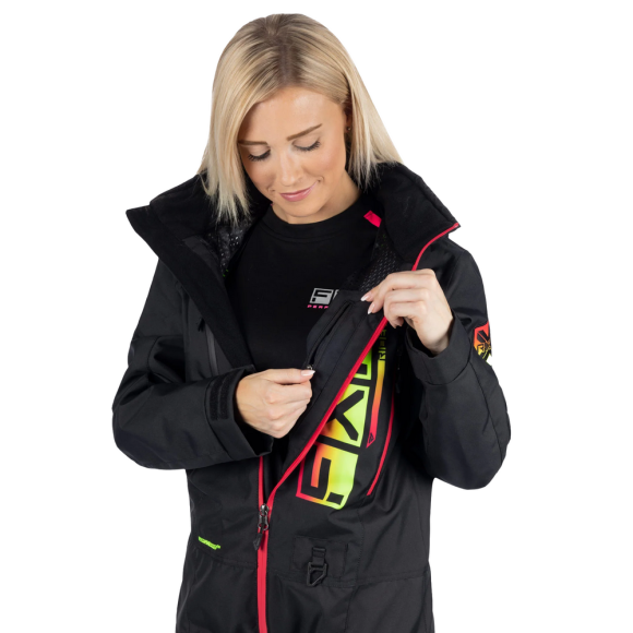 Комбинезон FXR Recruit F.A.S.T. с утеплителем Black/Rasp-Hi Vis Fade, 8