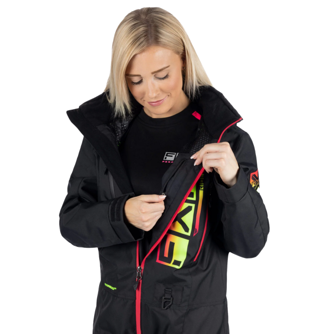 Комбинезон FXR Recruit F.A.S.T. с утеплителем Black/Rasp-Hi Vis Fade, 8