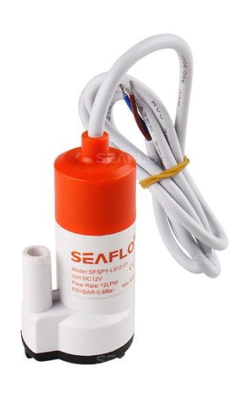 Помпа водоподающая для умывальника, 12 В, 12LPM (12 л/мин), SeaFlo