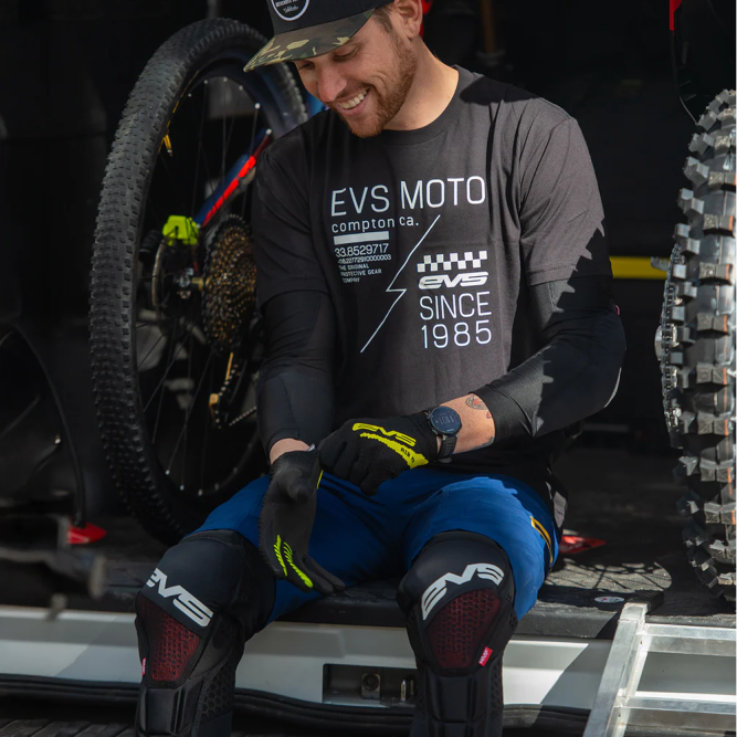 Защита колена и голени EVS HEX PRO Black, S/M