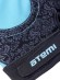Перчатки для фитнеса Atemi, AFG06BEL, черно-голубые, размер L