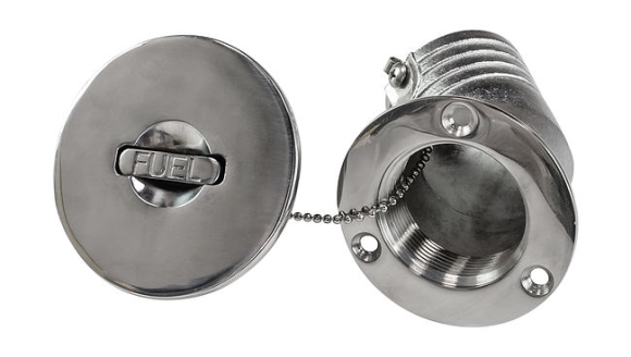 Горловина заливная для бензина, угловая, под шланг 50 мм