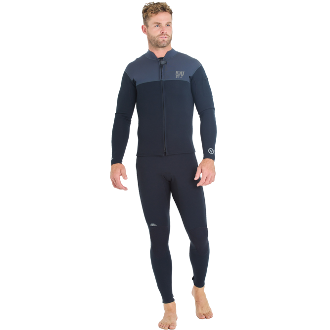 Комплект гидрокостюм и гидрокуртка JetPilot Venture Black, 2XL