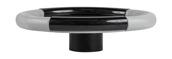 Рулевое колесо EVO MARINE 2 обод черный/серый, спицы серебряные д. 355 мм