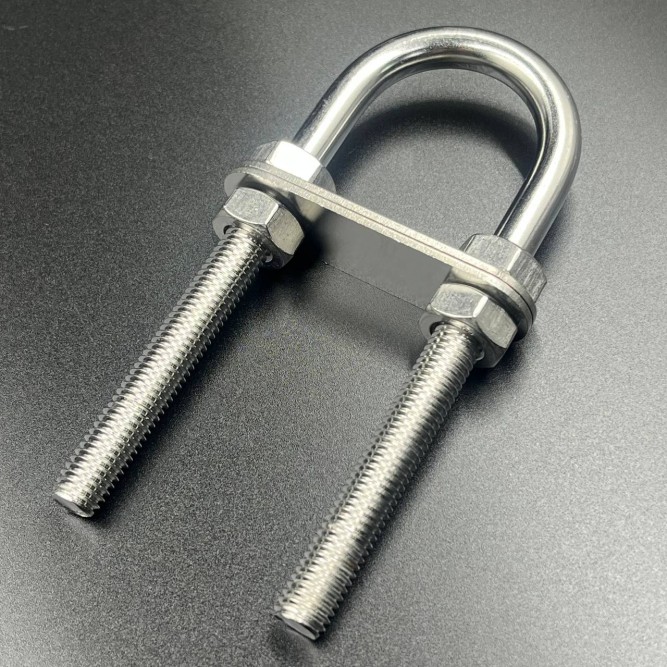 Скоба U-образная, нержавеющая сталь 316, (37,4х128 мм) (Sunfine)