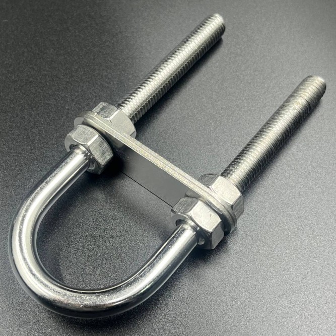 Скоба U-образная, нержавеющая сталь 316, (37,4х128 мм) (Sunfine)