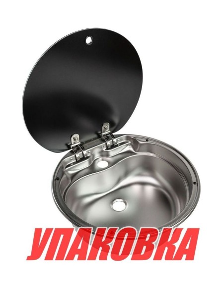 Мойка круглая, стеклянная крышка, Marine Rocket (упаковка из 5 шт.)