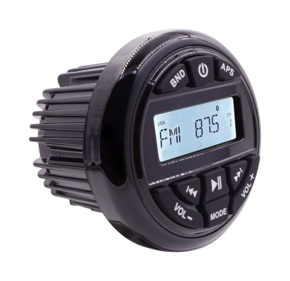 Морская магнитола MRH-833, черный ободок, Marine Rocket