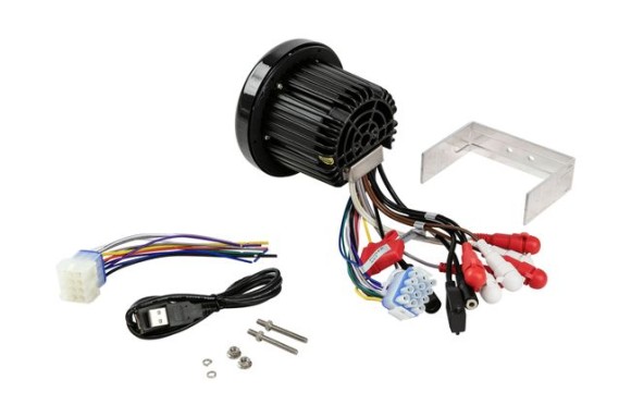 Морская магнитола MRH-833, черный ободок, Marine Rocket