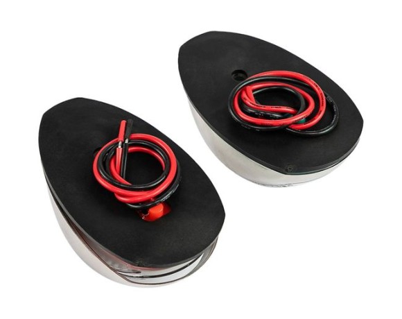 Огни ходовые светодиодные 95х60 мм, нержавеющий корпус