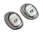 Огни ходовые светодиодные 95х60 мм, нержавеющий корпус Огни ходовые светодиодные 95х60 мм, нержавеющий корпус