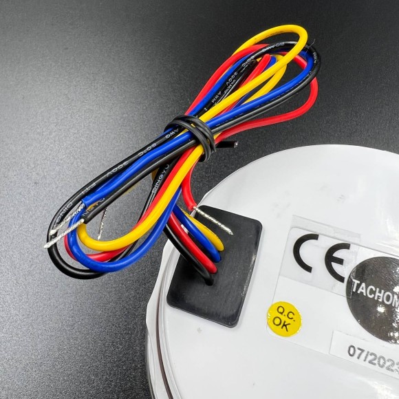 Тахометр 0-7000 об/мин д.85мм (черный, хромированный ободок) (DEPO)