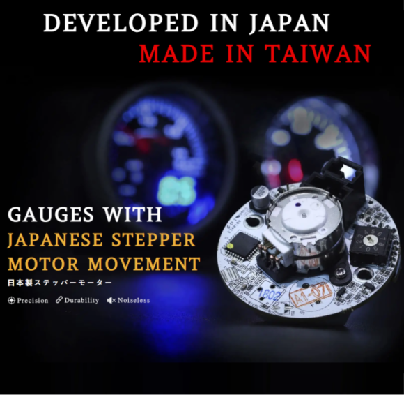 Тахометр 0-7000 об/мин д.85мм (черный, хромированный ободок) (DEPO)