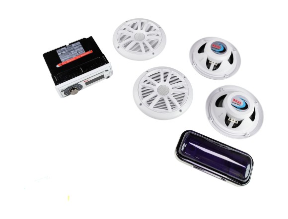 Морская магнитола 1DIN BOSS MCK508WB.6 (комплект4+MRC5)