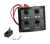 Панель бортового питания 4 переключателя, предохранители, индикация Панель бортового питания 4 переключателя, предохранители, индикация