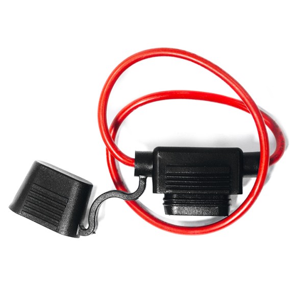 Держатель для предохранителя типа ATC на проводе SUNFINE, черный