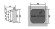 Тахометр универсальный со счетчиком моточасов, подсветкой и внешним питанием, провод 4,5 м