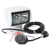 Прожектор стационарный галогеновый проводной пульт ДУ NEKEKE 12В, белый