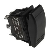 Переключатель двухпозиционный (ON)-ON 12 В/16А 6Р без фиксации 1 положения Переключатель двухпозиционный (ON)-ON 12 В/16А 6Р без фиксации 1 положения