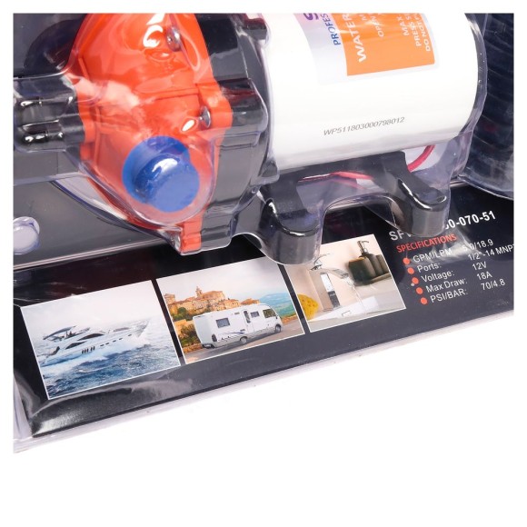 Комплект помывочный SeaFlo, 12V 18.9 л/мин, 4.8BAR