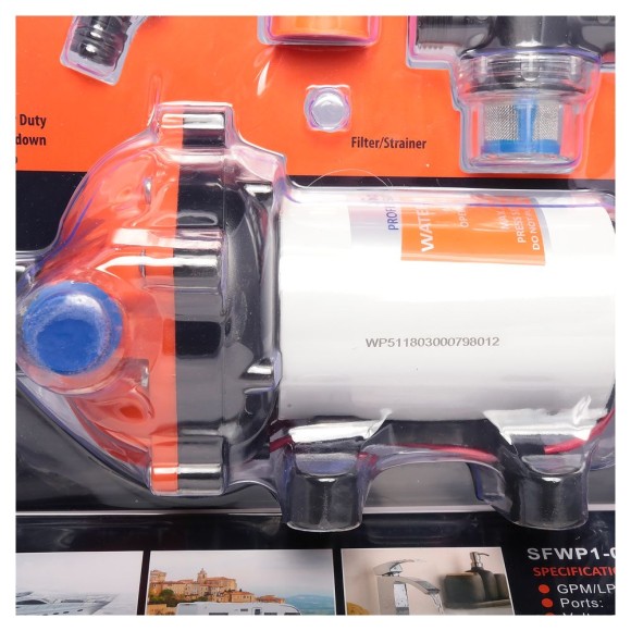 Комплект помывочный SeaFlo, 12V 18.9 л/мин, 4.8BAR