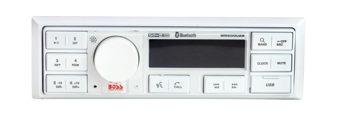 Морская магнитола 1DIN BOSS MCK500WB.6 (комплект2)
