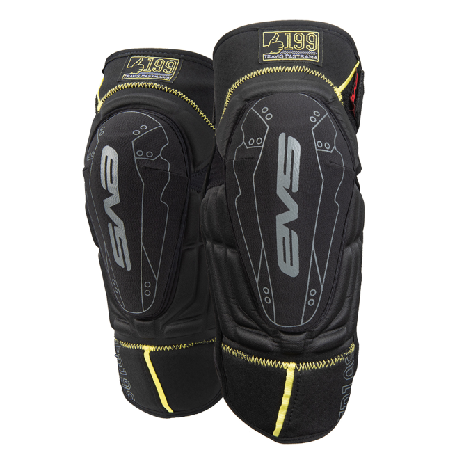Детская защита колена и голени EVS TP199 Black/Hi-Viz Yellow, Youth
