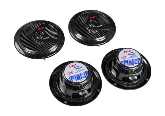 Морская акустика 1DIN PYLE PLCDBT95MRB, комплект