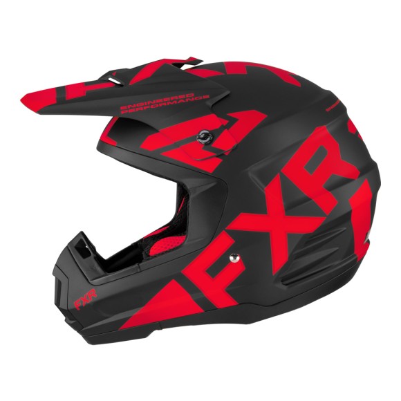 Шлем FXR Torque Team Black/Red, 2XL