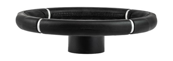 Рулевое колесо ORION обод черный, спицы серебряные д. 340 мм