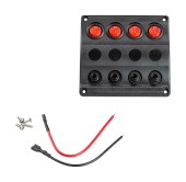 Панель бортового питания 4 переключателя, индикация, автоматы Панель бортового питания 4 переключателя, индикация, автоматы