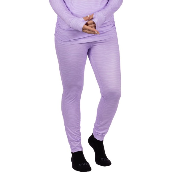 Термоштаны FXR Atmosphere Lavender Zebra, M