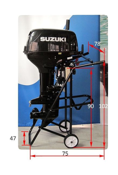 Тележка для подвесного мотора до 40 л.с. Тележка для подвесного мотора до 40 л.с.
