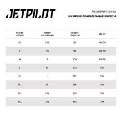 Жилет страховочный JetPilot 3SXTY Hyperflex S-grip Eco Vest Black/White, 4XL