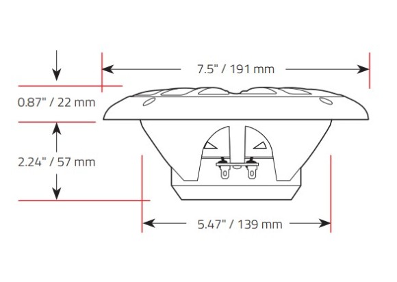 Морская магнитола BOSS MG150W.6 (комплект2)