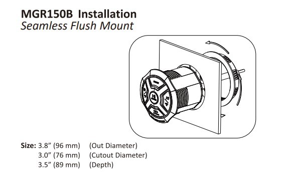 Морская магнитола BOSS MG150W.6 (комплект2)