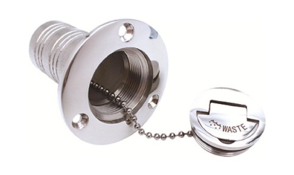 Горловина заливная для бензина 38 мм,  Marine Rocket