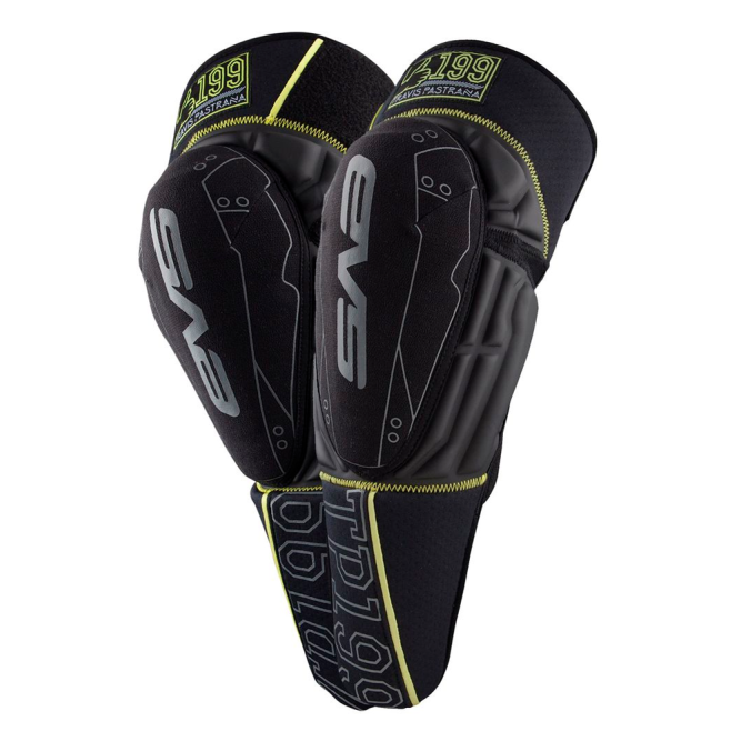 Защита колена и голени EVS TP199 Black / Hi-Viz Yellow, Small / Medium