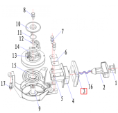 Уплотнение ручного стартера Parsun 3.5 (PREMARINE2) Уплотнение ручного стартера Parsun 3.5 (PREMARINE2)