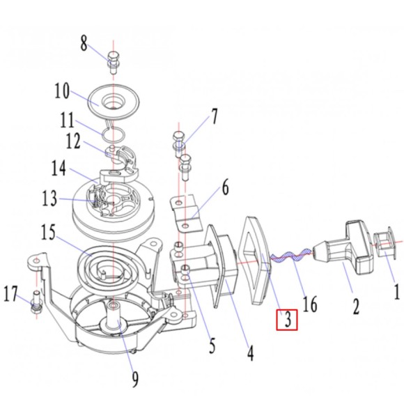 Уплотнение ручного стартера Parsun 3.5 (PREMARINE2)