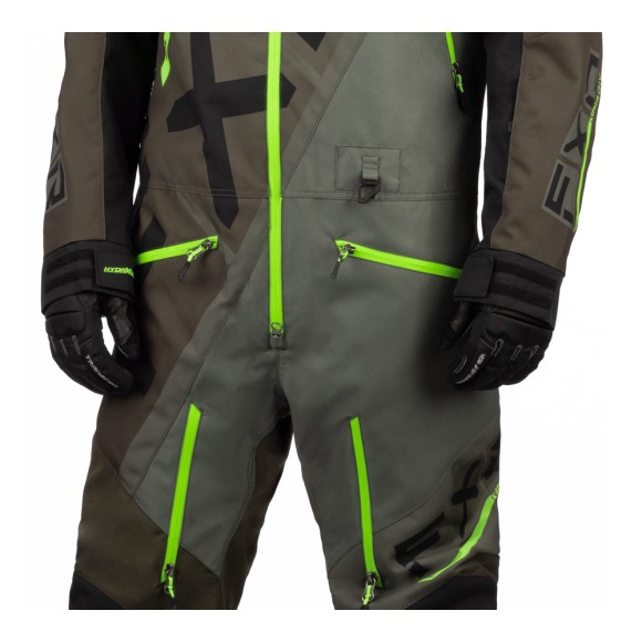 Комбинезон FXR CX без утеплителя Dark Olive/Lime, XS