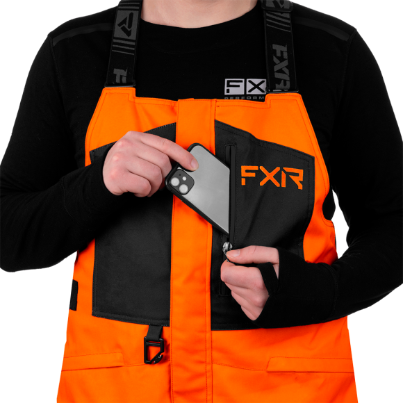 Полукомбинезон FXR Excursion с утеплителем Orange/Black, XL