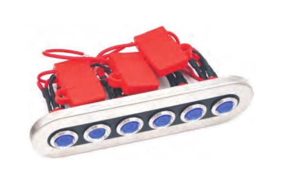 Панель бортового питания, 6 кнопок, Marine Rocket