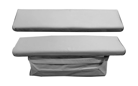 Комплект из 2-х накладок на сиденье, одна с сумкой 1000*230 мм, серый