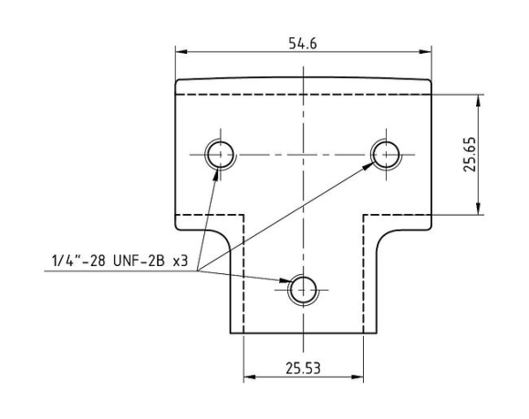 Тройник леера 1"(25,4 мм), 90 град