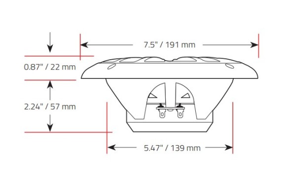 Морская магнитола BOSS MG250W.64 (комплект4)