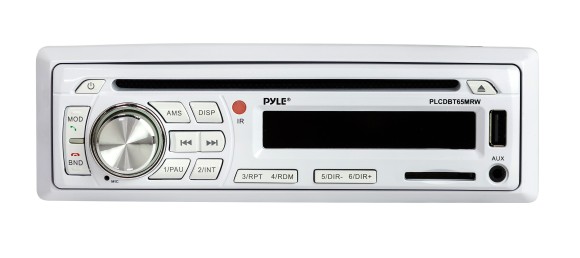 Морская акустика 1DIN PYLE PLCDBT65MRW, комплект